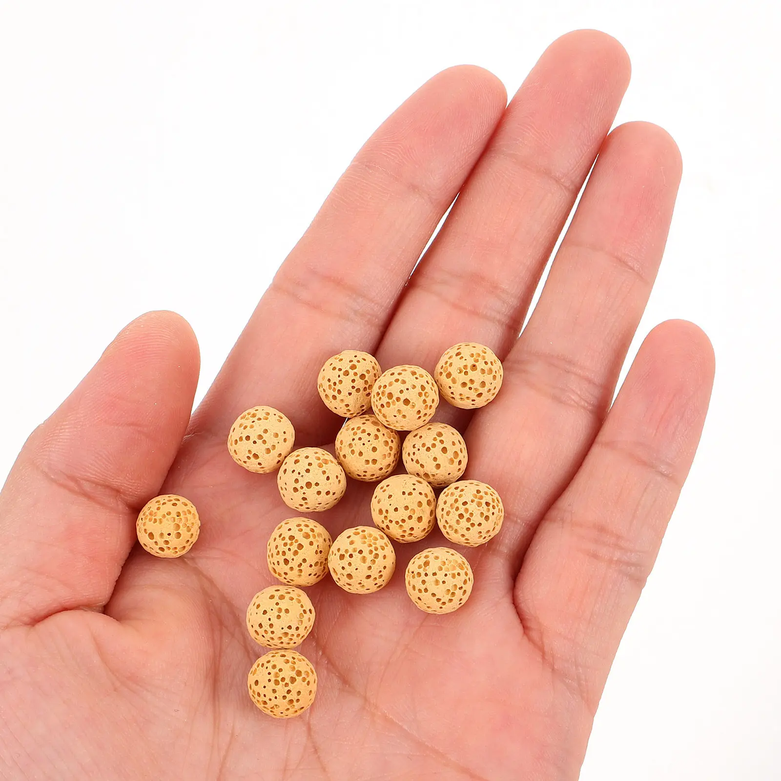 50Pcs Lava Rock Diffuser Beads Natural Volcanic Lava Stones Aromatherapy Scent Diffuser for Car Home Office Essential Oil