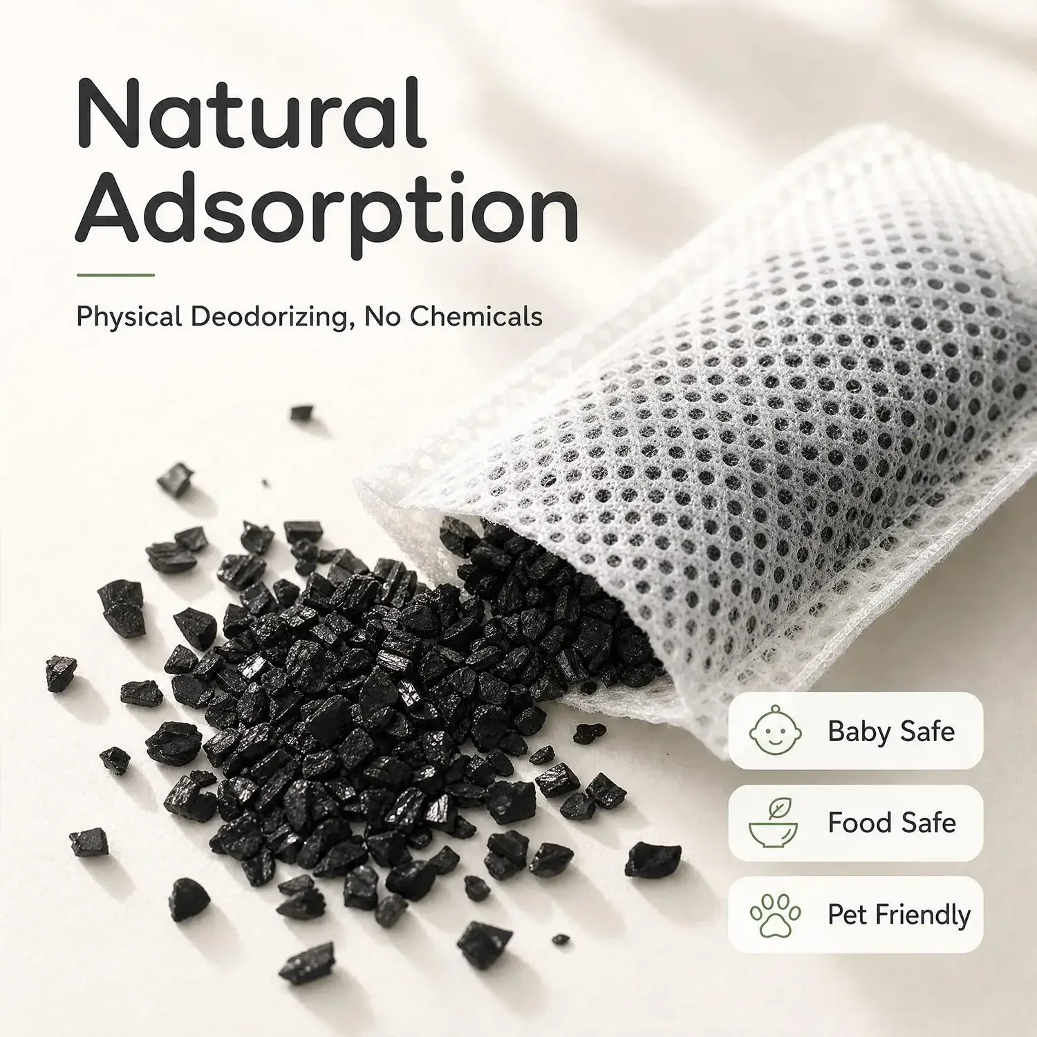 Activated Charcoal Odor Absorbing Filter Refill Deodorizer Activated Carbon Bags Rejuvenatable Shoe Fresheners Activated Carbon