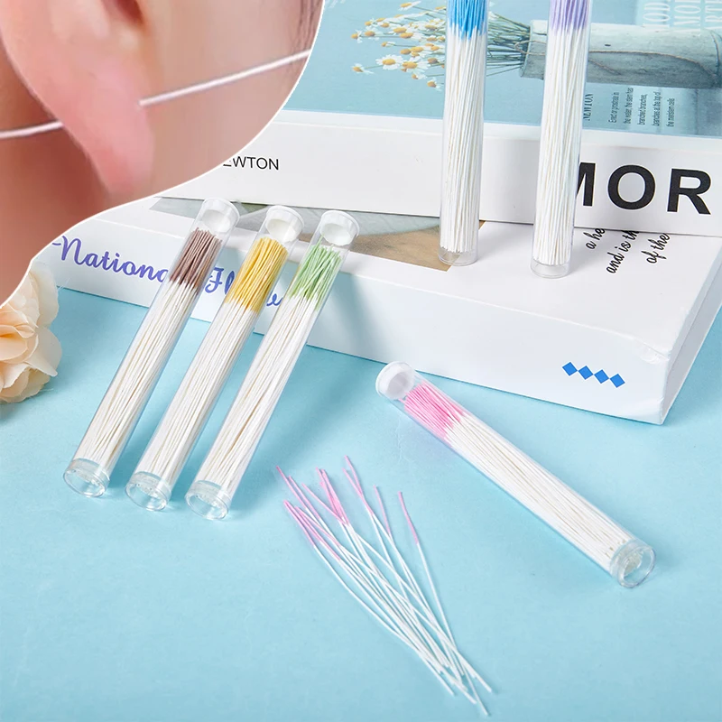 70/160Pcs Pierced Ear Cleaning Set Disposable Earrings Hole Cleaner Herb Solution Paper Floss Ear Hole Aftercare Tools Kit