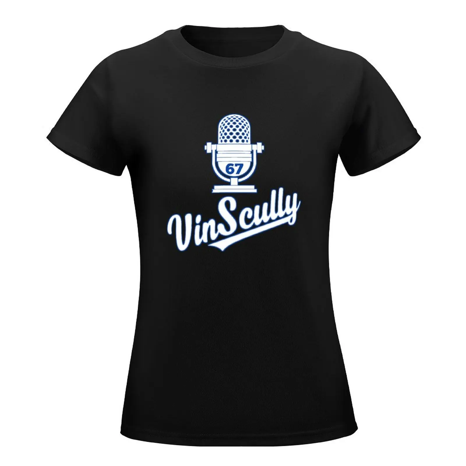 Vin Scully / 67 Los Angeles Los Angeles Design T-Shirt animal print plus size tops t shirts for Women