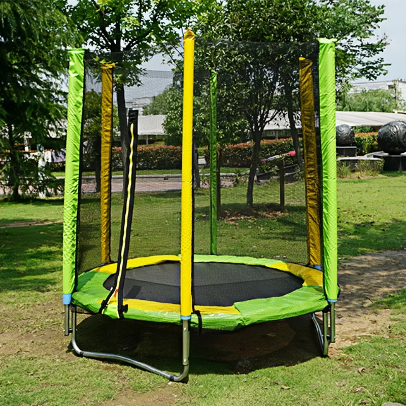 Commercial Grade 5ft Foldable Fitness Trampoline Durable Steel PVC Material for Indoor Home Outdoor Sports Jumping Kids Adults
