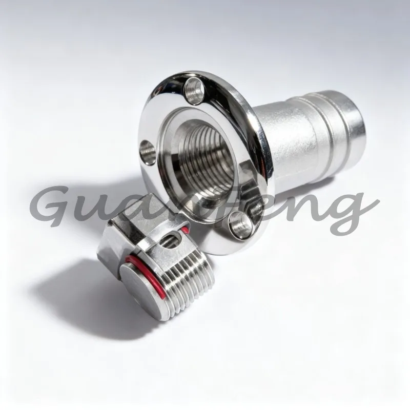 Marine Yacht Hardware Accessories, 316 Cast Stainless Steel Vent Joint, Water Outlet, Refueling Port & Drainage Valve for Boats
