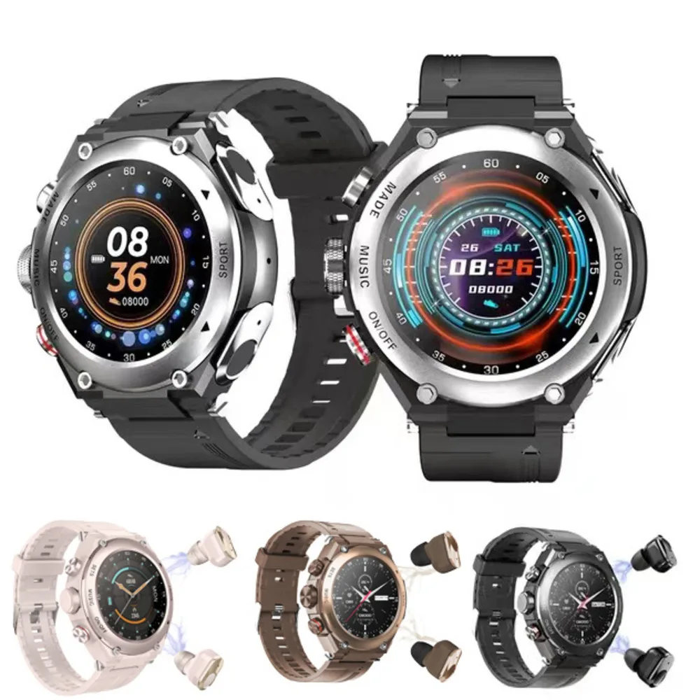 

New T92 Multifunctional Smart Watch Bluetooth Earphone Three In-one Heart Rate Blood Pressure Outdoor Sports Watch For Xiaomi