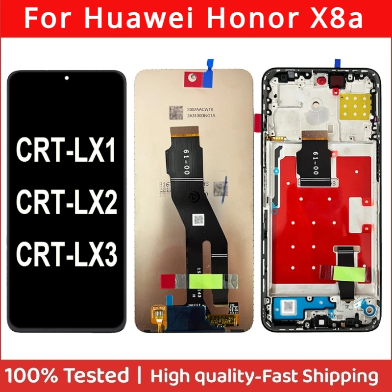 

IPS 6.7'' For Huawei Honor X8a CRT-LX1 CRT-LX2 CRT-LX3 LCD Display Touch Screen Digitizer Assembly Parts