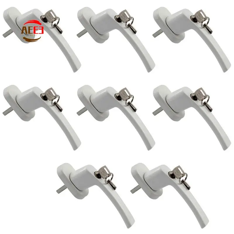 

AEE3-8 Оконные ручки, длина вала 35 мм, запираемые оконные ручки в наклоне, Закрытый оконный замок для безопасности детей