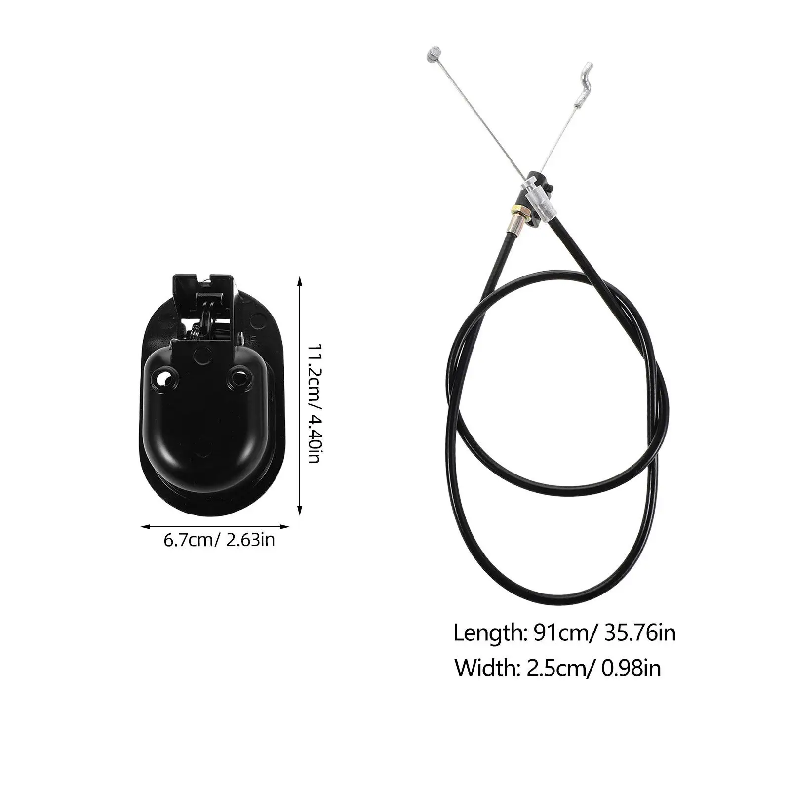 2Pcs Sofa Recliner Pull Handle Replacement Cable Set Alloy Recliner Release Lever for Barber Chair Reclining Sofa Mechanism Fast