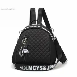 Women's Multifunctional Waterproof Nylon Material Youth Casual Fashion Zipper Backpack