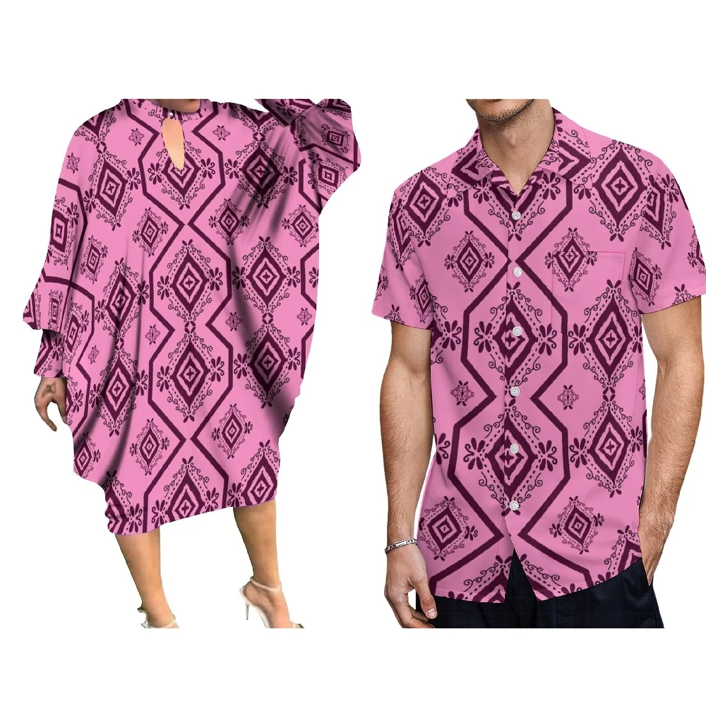 Latest Arrivals True Size Polynesian Clothing Casual Women Dresses Kaftan Custom on Demand Samoan Dress MOQ:1