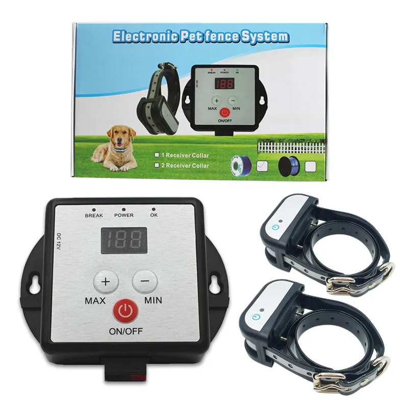 Pet Dog Fence In-ground Wire Pet Containment With Training Collar Electronic Dog Shock Fence System for 3 Dogs