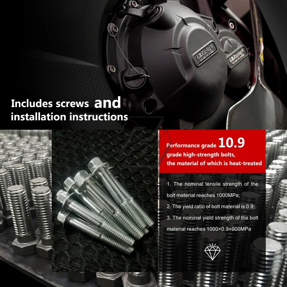 Motorcycle Accessories Engine Protection Cover Set Case for GBracing for Ducati 1198-2007-2011