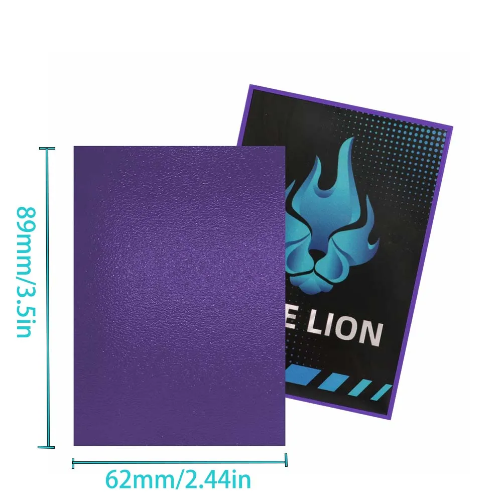 100 قطعة 62x89 مللي متر في نهاية المطاف الحرس حافظة بطاقات التداول اليابانية حجم الأكمام لامعة النهاية لا بطاقة YGO خالية من الأحماض البلاستيكية