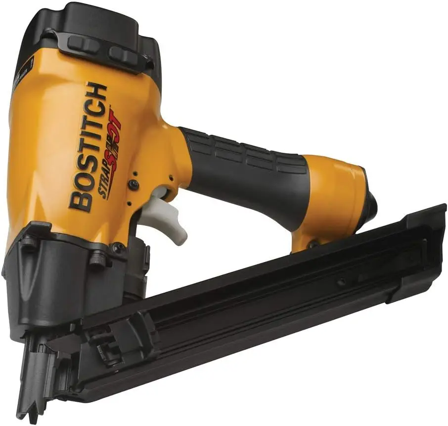 Metal Connector Nailer 1-1/2-Inch Exclusive Safety System Prevents Misfires Low Nail Lockout Prevents Dry Fires