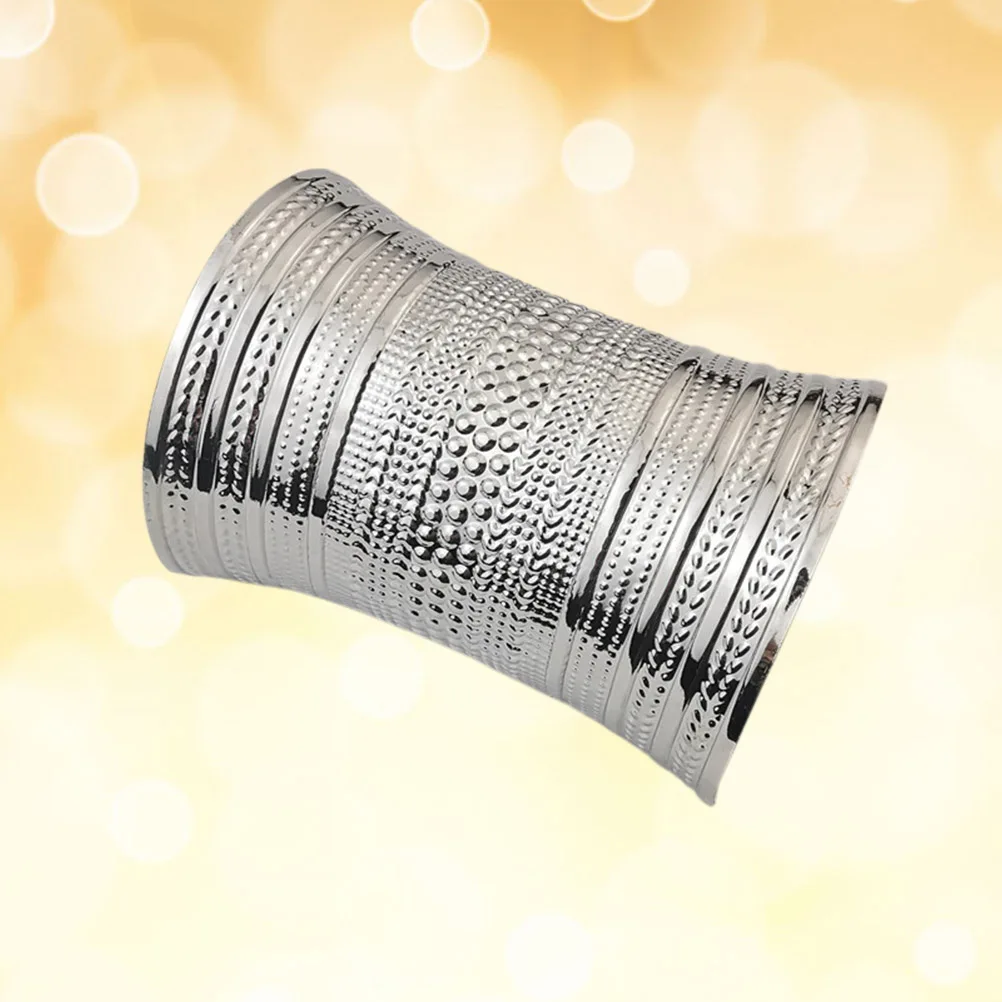 Armband for Women Metal Bracelet Armband Stylish Accessory Wide Armlet Long Metal Armlet Lasting Use