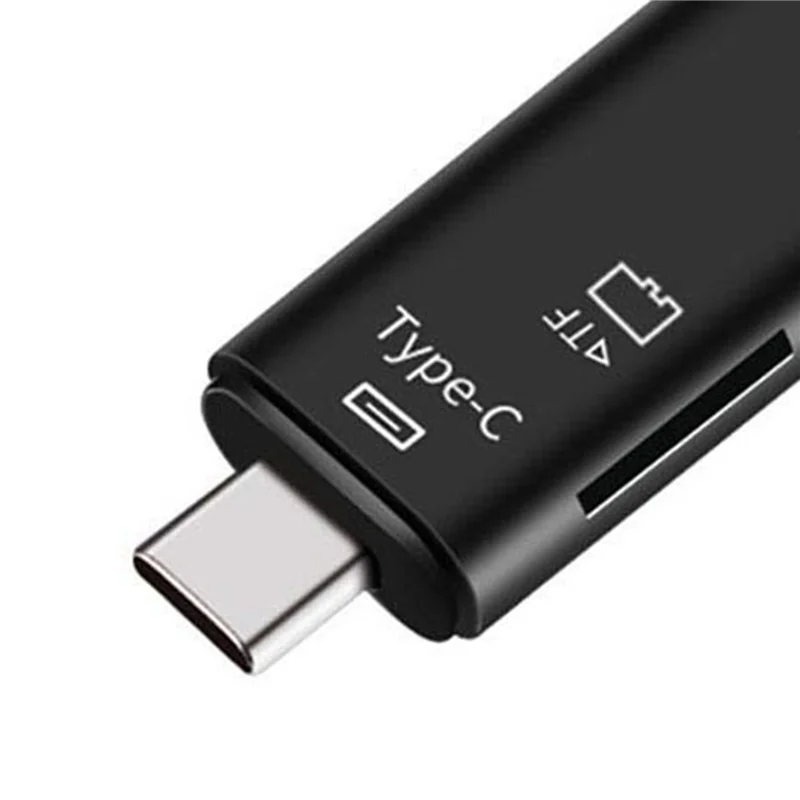 -ABDH 10X 5-In-1 Multifunctional OTG Card Reader Micro-SD / SD Card / USB Reader Support TF Android Type-C Phone Universal