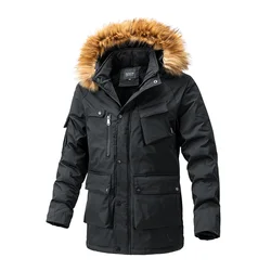 New Hooded Fur Collar Casual Plus Fleece Thickened Cotton-padded Coat Quality Fabric Comfortable Skin Breathable Waterproof Coat