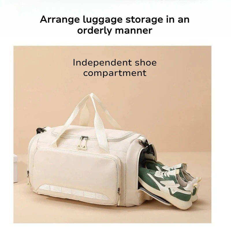 New Model Dry Wet Separation Shoe Bag Compartment Fitness Bag Travel Storage Yoga Business Luggage Gym Sports Duffle Weekend Bag