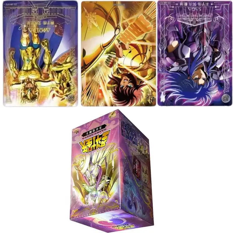 Tarjetas Coleccionables KAYOU Saint Seiya, Tarjetas de Despertar del Sagrado Traje de Saint Seiya, Personajes de Anime como Atenea, Poseidón y Hades, Tarjetas Raras de Colección
