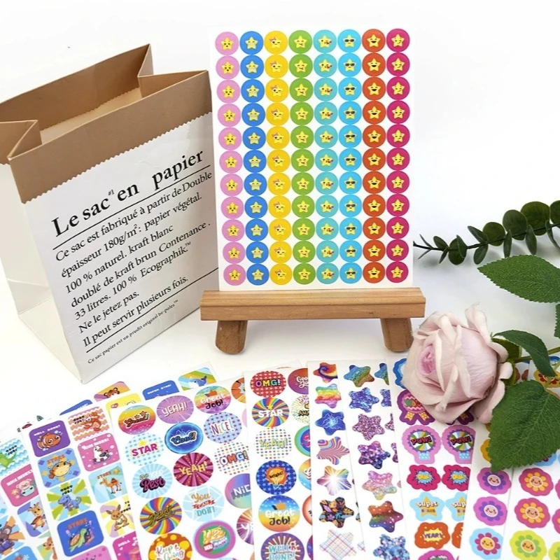 

Encouragement Stickers 844 Reward Stickers Inspiring Cartoon English Children Teacher Reward Stickers