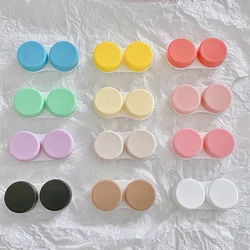 Colored Contact Lens L+R Cases Storage Holder Case Candy Color Soaking Container Travel Accessaries Lenses Contact Lenses Box