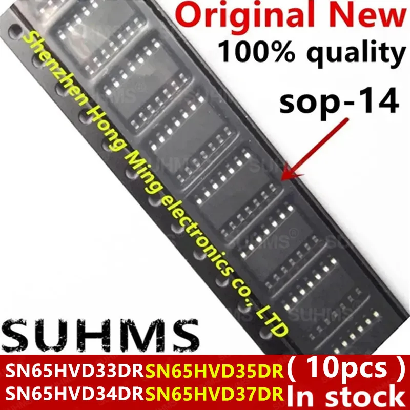 (10piece)100% New SN65HVD33DR SN65HVD34DR SN65HVD35DR SN65HVD37DR 65HVD33 65HVD34 65HVD35 65HVD37 sop14