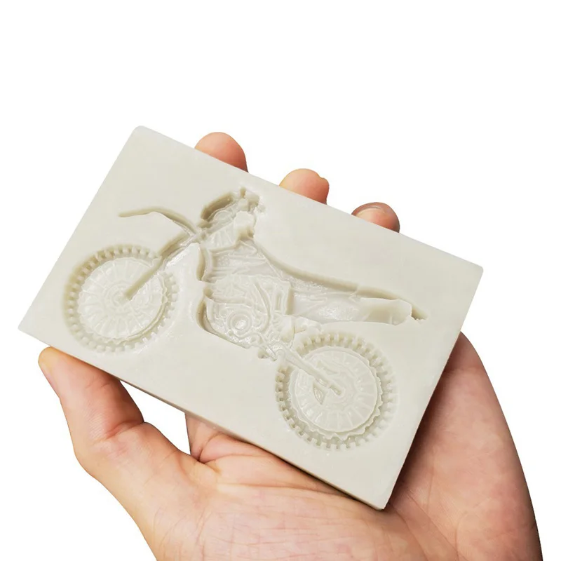 3D Motorcycle Shape Silicone Mold Chocolate Candy Cookie Clay Mould DIY Wedding Birthday Fondant Cake Decoratin Baking Tools