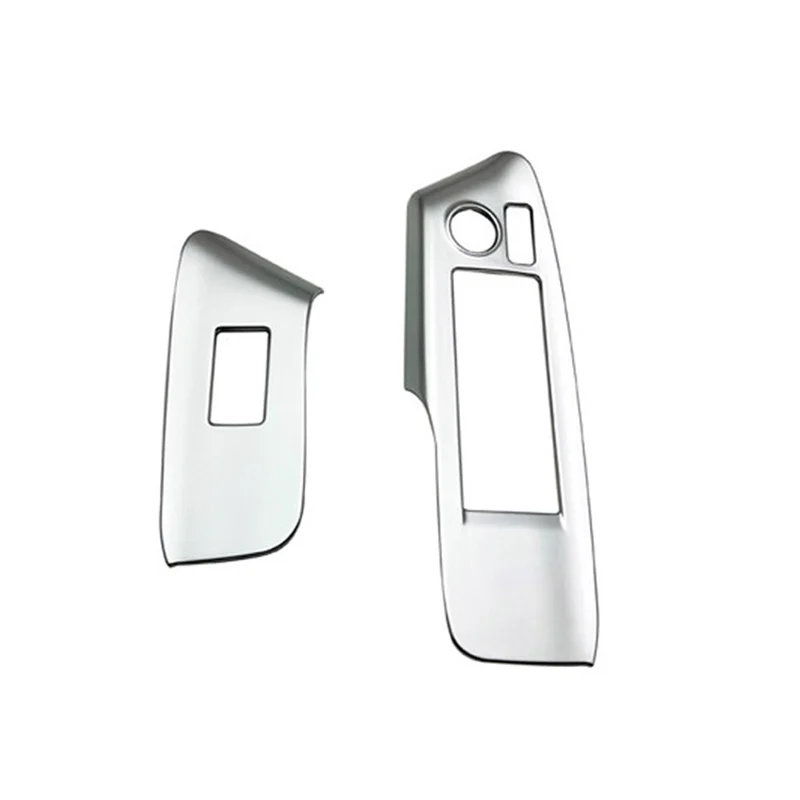 Car Matte Silver Window Glass Lift Button Trim Switch Cover Door Armrest Panel Sticker for Toyota Sienta