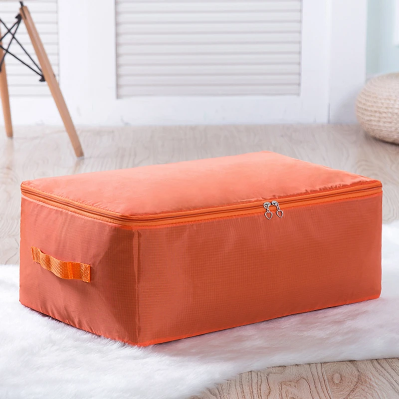 Quilt Storage Bag Oxford Large Capacity Closet Organizers Blanket Dustproof Zipper Storage Bags Organizer Wardrobe Storage Box