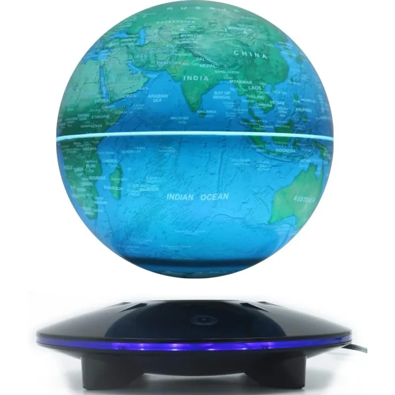 Magnetic Levitating Globe 6 Inch floating globe Floating World Globe Auto Rotation in Mid-air with for Home Office Desk gifts