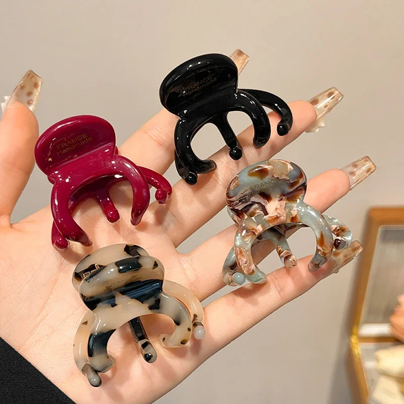 Nuovi eleganti elastici per coda di cavallo in acido acetico retrò coreano granchio squalo clip ragazze regalo di moda accessori per capelli artiglio per capelli