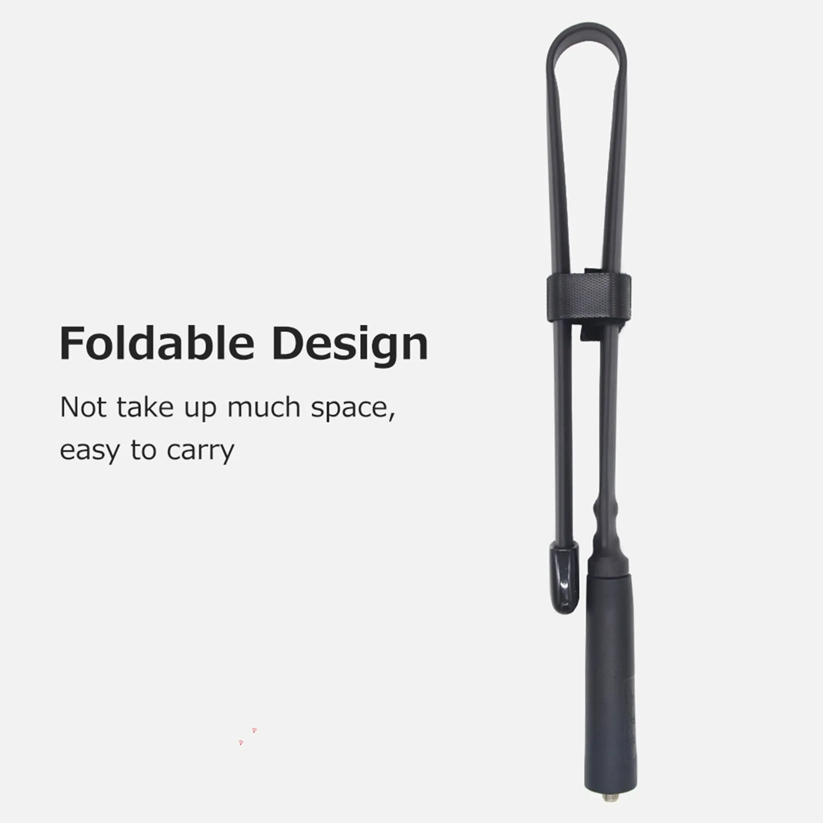 Foldable Intercom Antenna 48cm Walkie Talkie Antenna SMA-Male Interface High Gain 144/430MHz Frequency Wide Compatibility