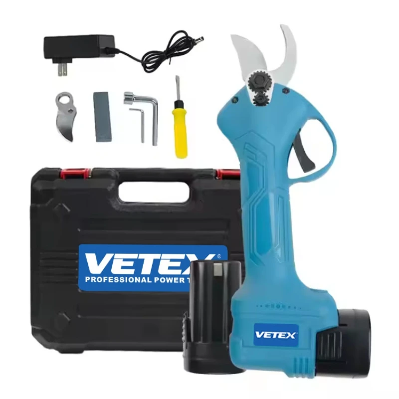 Vetex PS-D-1625 Brushless Electric Pruning Shears Cordless Fruit Tree Branches Scissors Power Tool