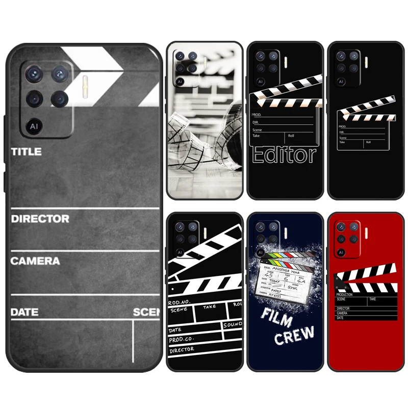 Film Clapperboard For OPPO A79 A54 A74 A94 A58 A78 A98 A5 A9 A53 A52 A72 A15 A16 A17 A57 A77 A76 A96 Case