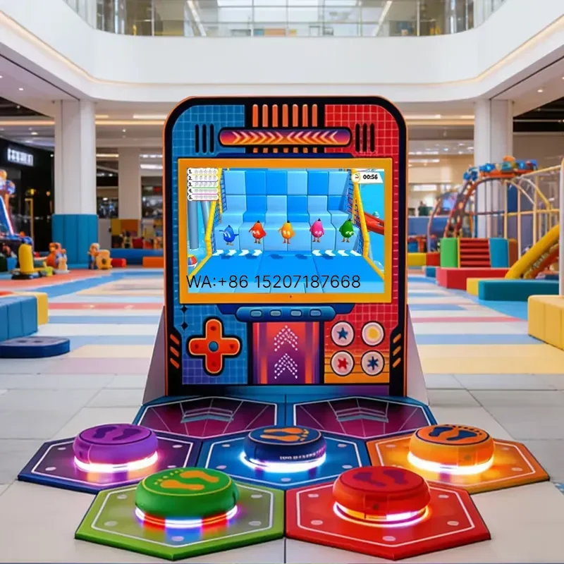 Wmwmnu Smart Interactive Jump Game System LED Floor Fitness Equipment for Indoor Playgrounds Schools and Youth Training