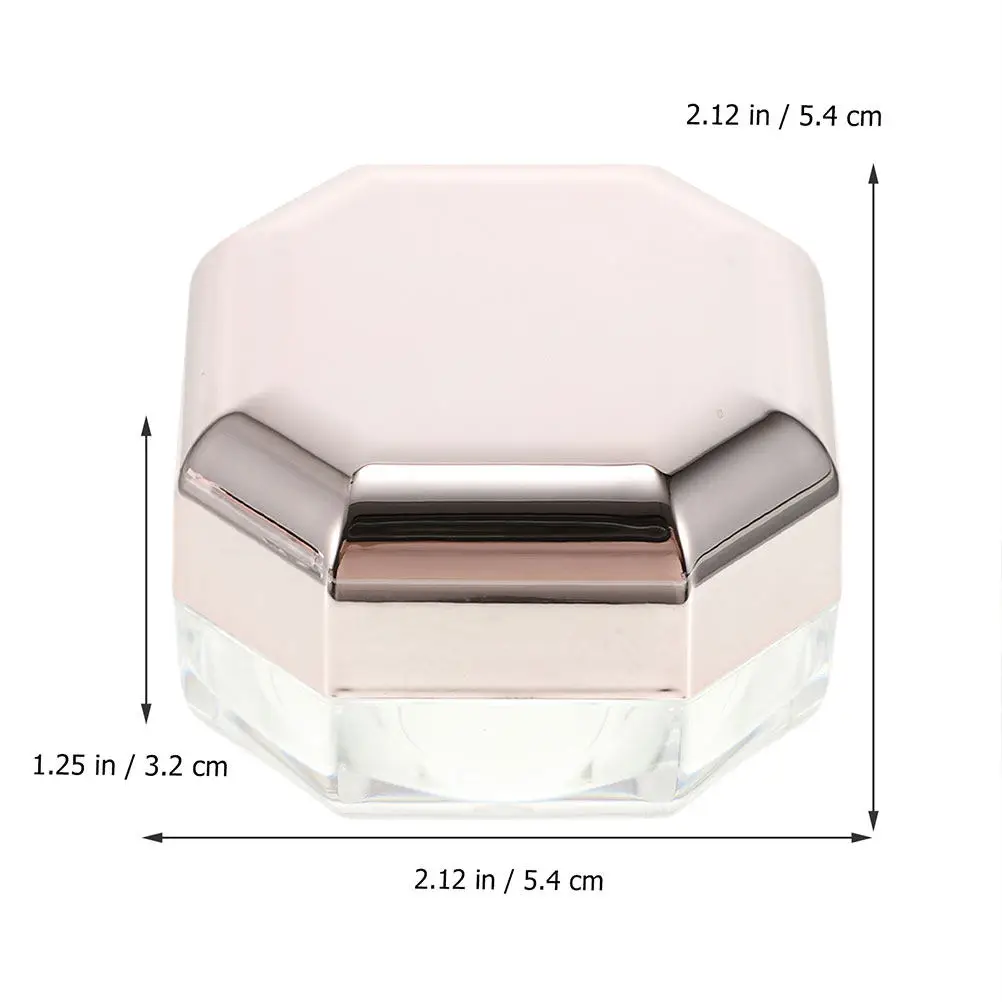 5Pcs Loose Powder Box Lightweight Portable Powder Container for Makeup Storage Home Salon Outdoor Travel Gift for Women