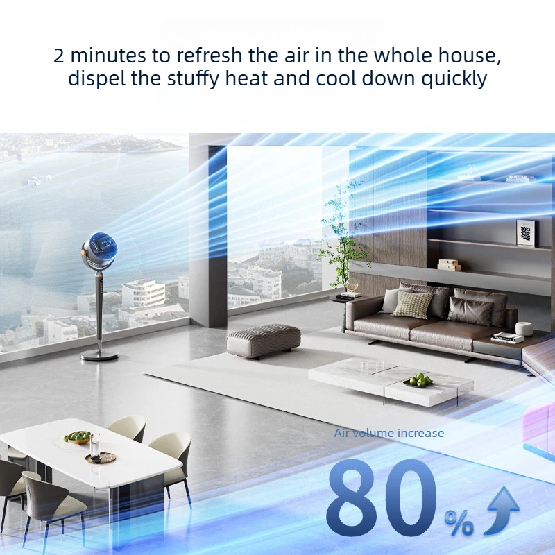 Smart Voice Control Tower Fan with Aromatherapy Energy Saving 12H Timer Adjustable Stand Pure Copper Motor Air Circulator