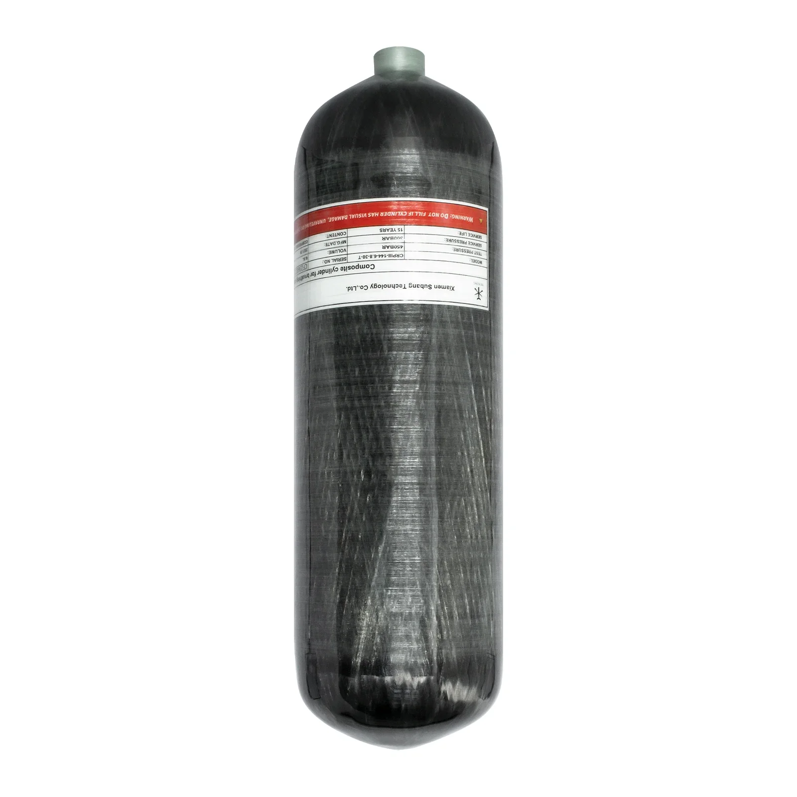 TUXING 300Bar 6.8L Carbon Fiber Cylinder with Filling Station Regulating Valve 4500Psi High Pressure Bottle for Diving Scuba