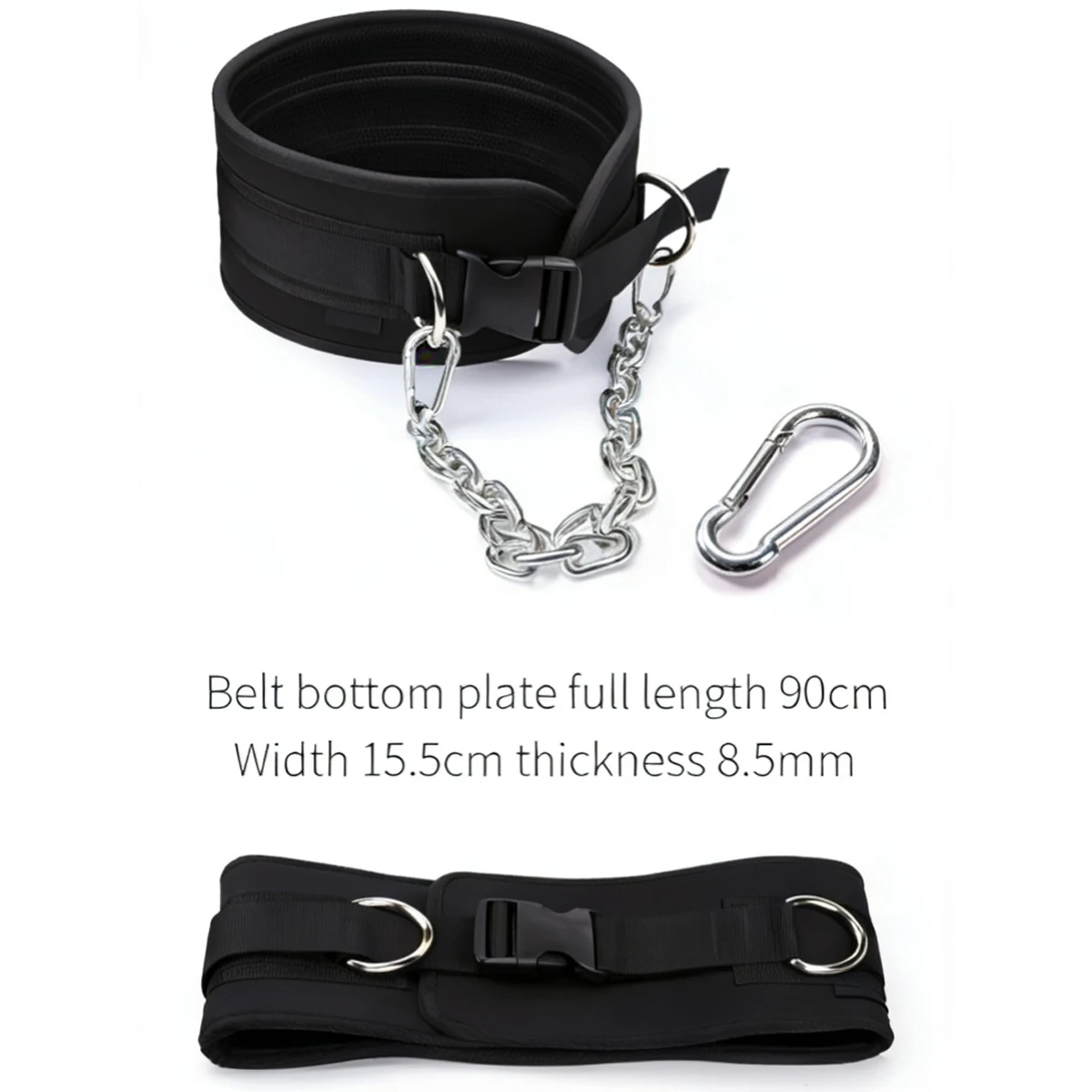 Dip Belt Gewichthebergürtel mit Kette 440lbs Verstellbarer Taillengürtel für Klimmzug- und Krafttraining – Detail 6