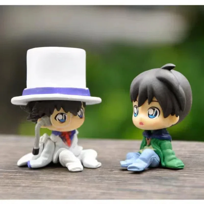 4 ชิ้น/เซ็ตอะนิเมะนักสืบ Conan รุ่น q Mini ท่าทาง Action Figure PVC ของเล่นตุ๊กตารถเครื่องประดับตกแต่งของขวัญ