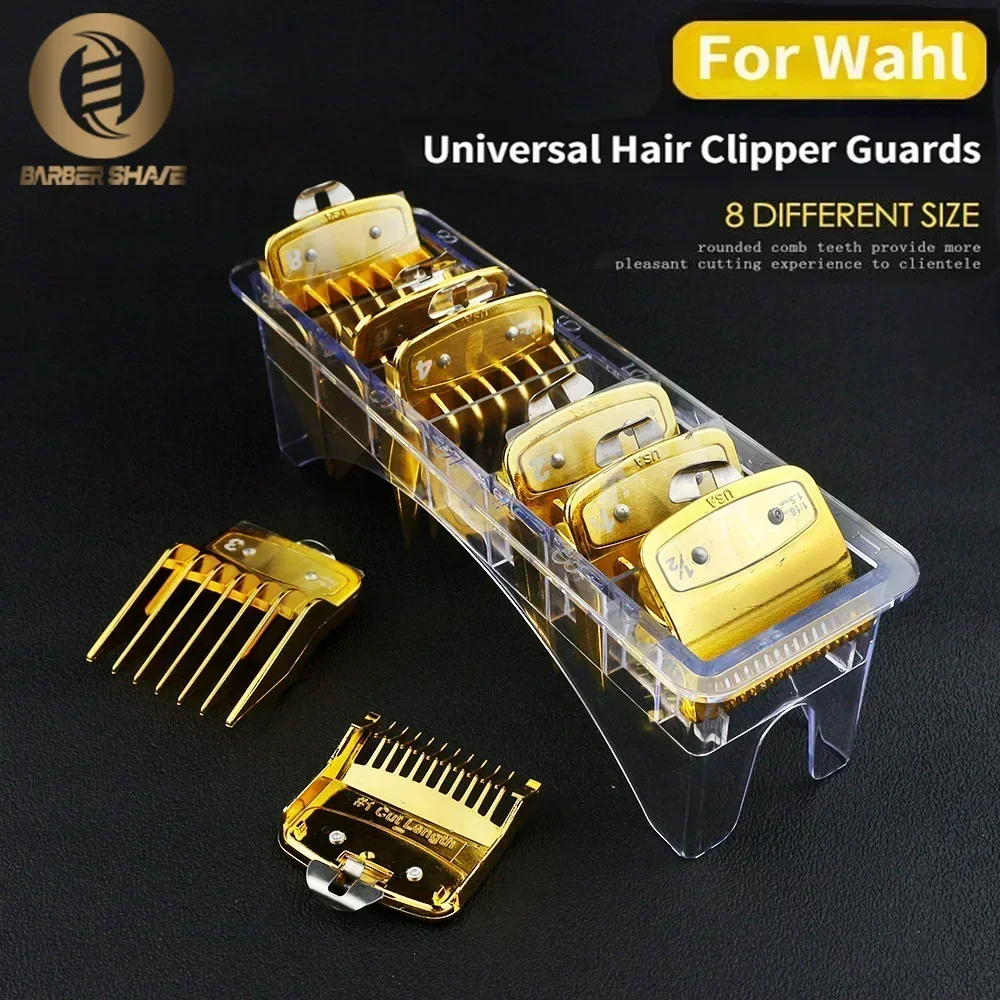 8/10PC Professional Universal Hair Clipper Limit Guide Comb For Wahl Trimmer Cutting Guide Comb Haircut Tools Barber Accessories