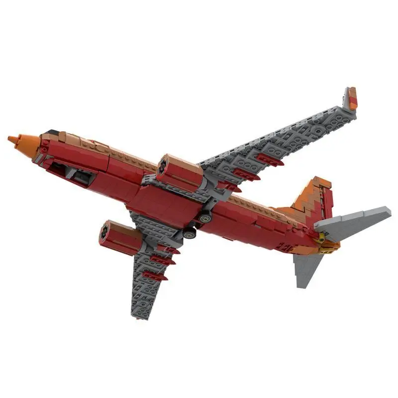 

Custom MOC-126519 1/80 737 – Desert Gold Large Jetliner Model (1047 Parts)
