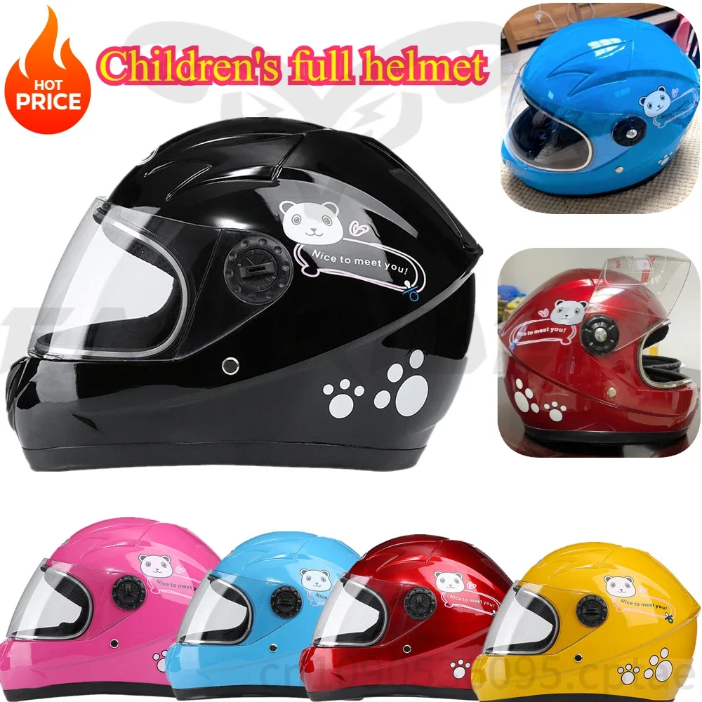 Favourite Kid Child Motorcycle Helmet Detachable Full Face Helmet Suitable All Seasons Children Sports Safety Protection Helmets