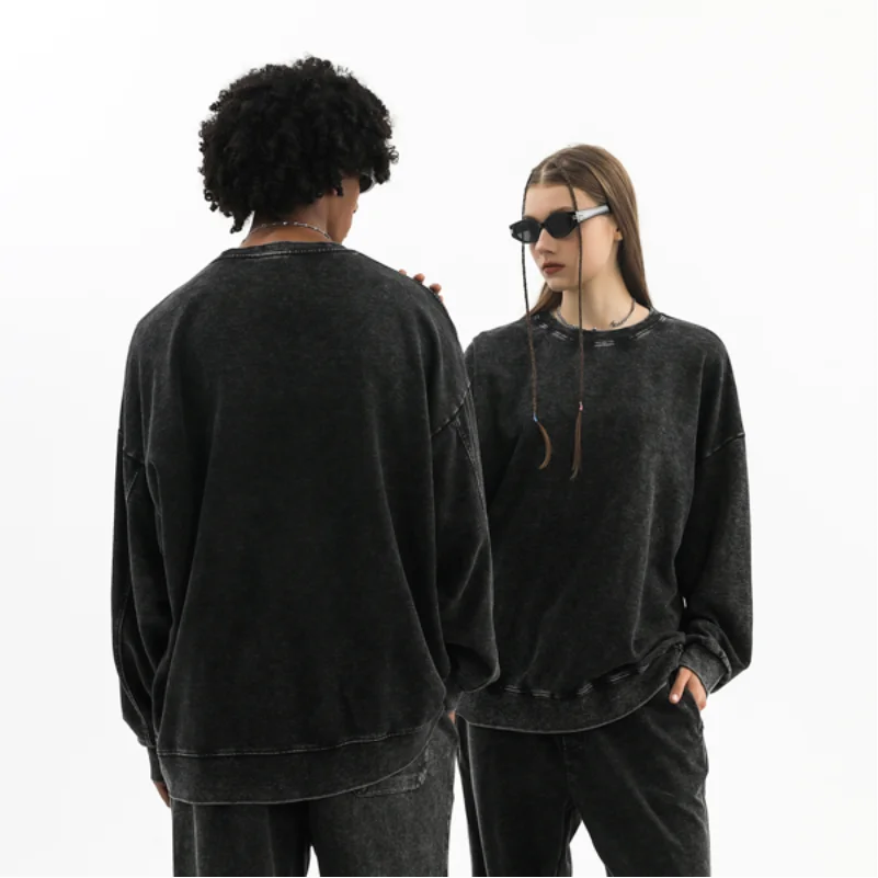 Casual Sweatshirt Custom Design 80% Cotton Pullover Embroidery Company Logo High Quality Sweatshirt Print European American Size