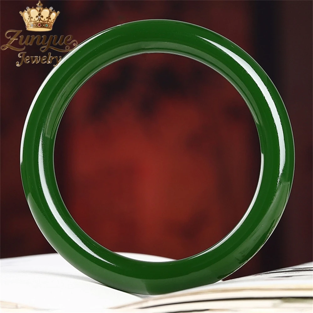 

Браслет из натурального изумрудно-зеленого нефрита, роскошные качественные ювелирные изделия, модные украшения ручной работы, бестселлер, изысканный, популярный, элегантный