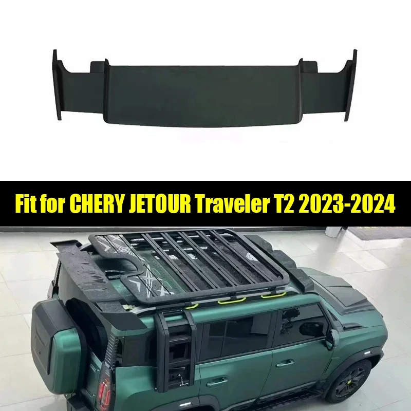 

New! Car Matte Black Sports Rear Tail Wing Suitable for CHERY Jetour Traveller T2 2023 2024 City Hunter Roof Fixed Wing Accessor