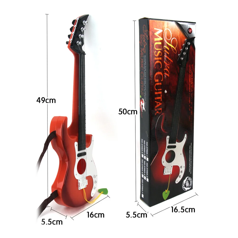 เด็ก Playset ของเล่นเด็ก 4 กีตาร์สายเด็กวัยหัดเดิน Ukulele เครื่องดนตรี