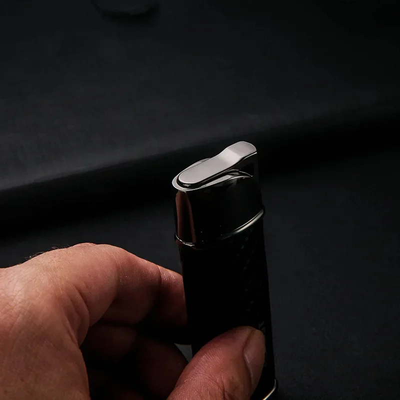 Windproof Jet Flame Gas Lighter Butane Metal Straight Torch Lighter Creative Petrol Lighter Gadgets For Men Cigarette Lighters