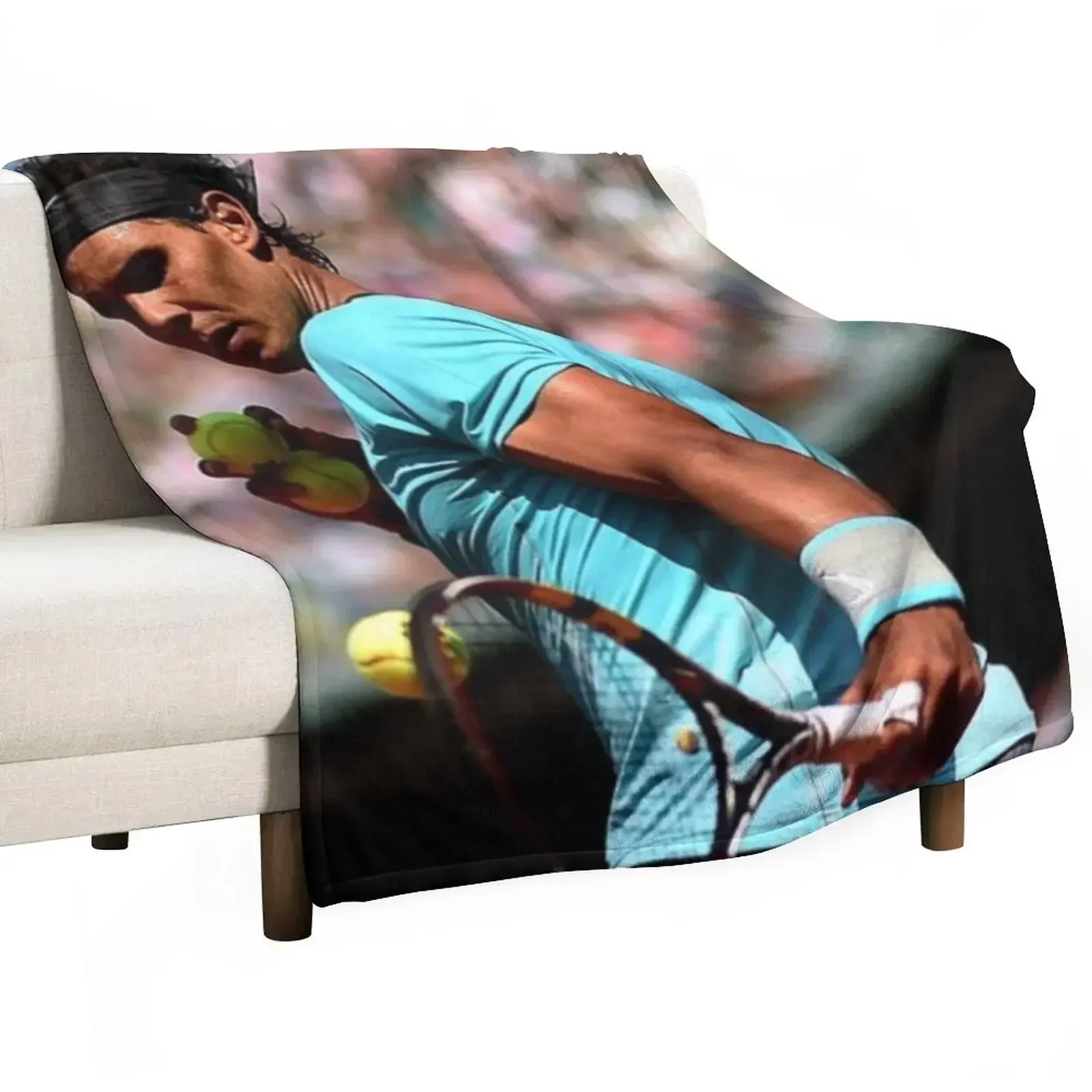 

Rafael Nadal Throw Blanket Custom Large Picnic Blankets