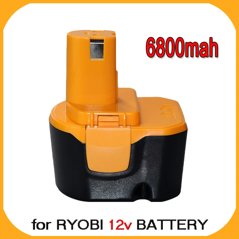 

6800mAh for Ryobi 12V Power tool Battery Replacement B-8286 BPT1025 RY-1204 1400143 1400652 1400670 440000