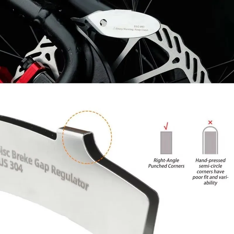 Fahrrad-Scheibenbremsen-Einstellwerkzeug, Ausrichtungshilfe für Bremsbeläge, Bremsrotor, Ersatz für Fahrradbremsen, Einstellwerkzeug für Bremsbeläge, Outdoor-Camping-Werkzeug – Detail 5