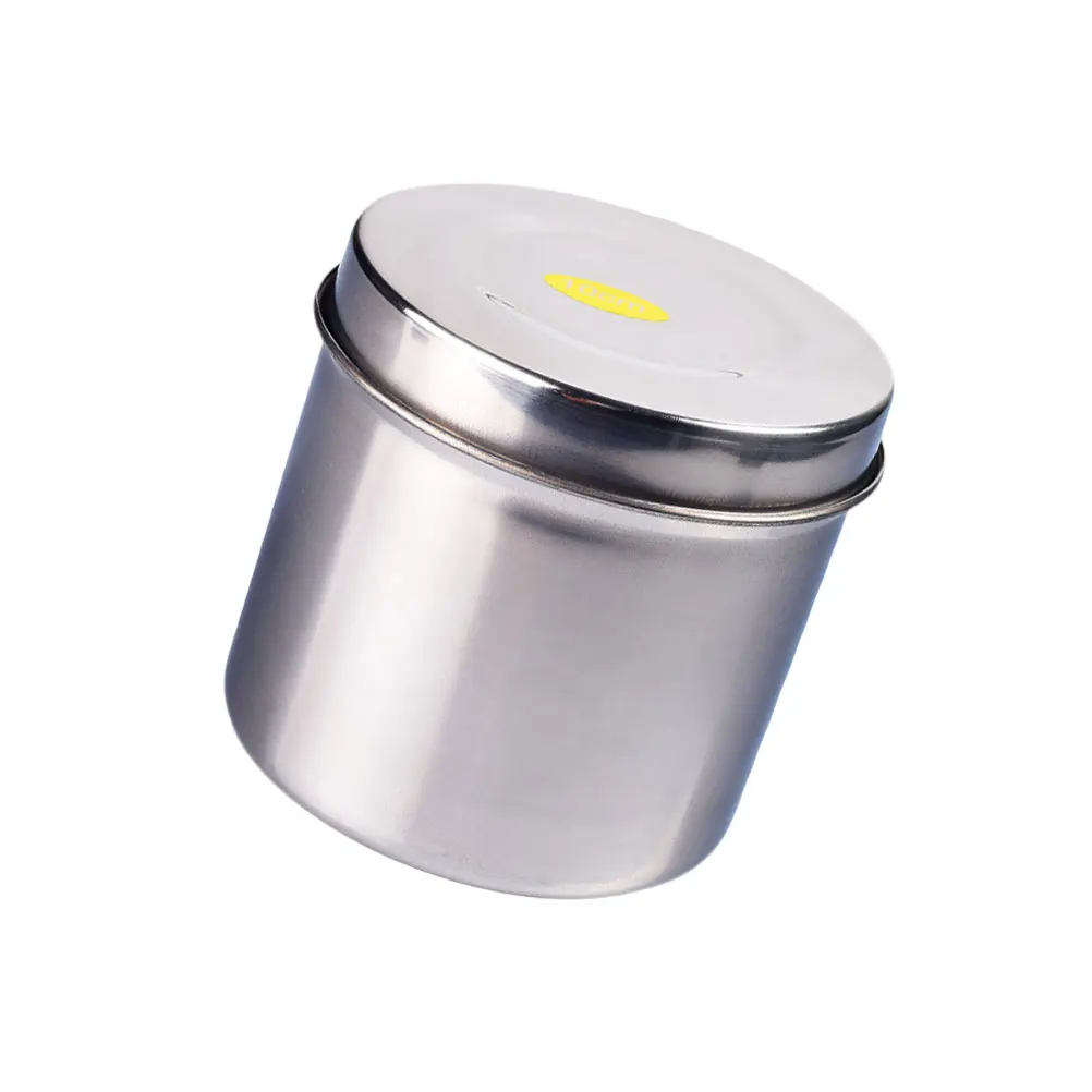 

Disinfection Cotton Ball Can 10 Cm Iodine Proof Sterilizer Stainless Steel Lab Cylinder Storage Bottle Alcohol Wipes Container